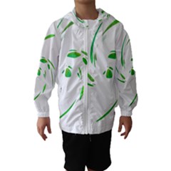 Green Twist Hooded Wind Breaker (kids) by Valentinaart