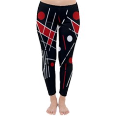 Artistic Abstraction Winter Leggings  by Valentinaart
