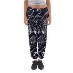 Gray Abstraction Women s Jogger Sweatpants by Valentinaart