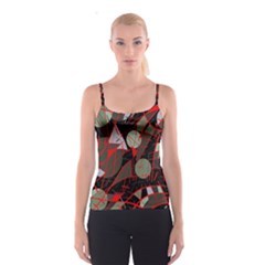 Artistic Abstraction Spaghetti Strap Top by Valentinaart