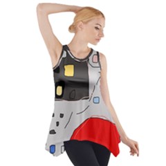 Playful Abstraction Side Drop Tank Tunic by Valentinaart