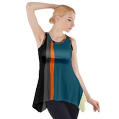 Colorful Lines  Side Drop Tank Tunic by Valentinaart