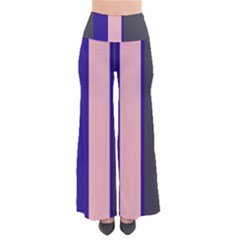 Purple, Pink And Gray Lines Pants by Valentinaart
