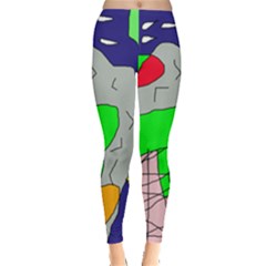 Crazy Abstraction Leggings  by Valentinaart
