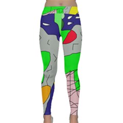 Crazy Abstraction Yoga Leggings by Valentinaart