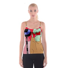 Imaginative Abstraction Spaghetti Strap Top by Valentinaart