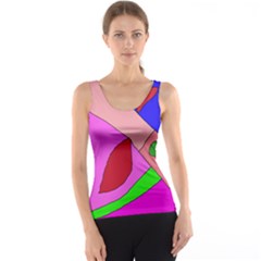 Pink Abstraction Tank Top by Valentinaart