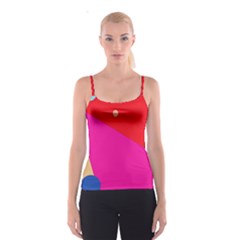 Colorful Abstraction Spaghetti Strap Top by Valentinaart