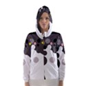 Gray, yellow and pink dots Hooded Wind Breaker (Women) View1