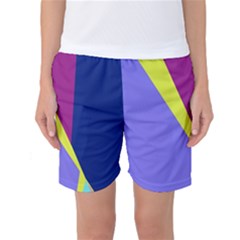 Geometrical Abstraction Women s Basketball Shorts by Valentinaart