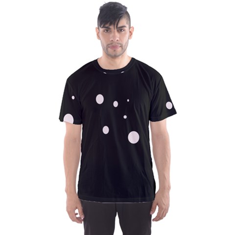 White Dots Men s Sport Mesh Tee by Valentinaart