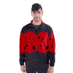 Red Circle Wind Breaker (men) by Valentinaart