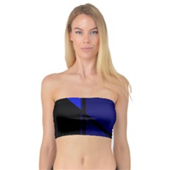 Blue Abstraction Bandeau Top by Valentinaart