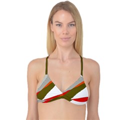 Decorative Abstraction Reversible Tri Bikini Top by Valentinaart