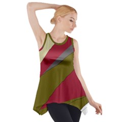 Decoratve Abstraction Side Drop Tank Tunic by Valentinaart