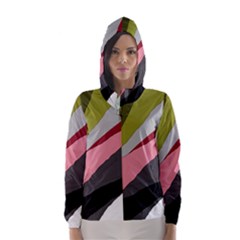 Colorful Abstraction Hooded Wind Breaker (women) by Valentinaart