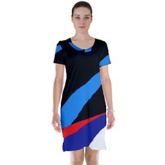 Colorful Abstraction Short Sleeve Nightdress by Valentinaart