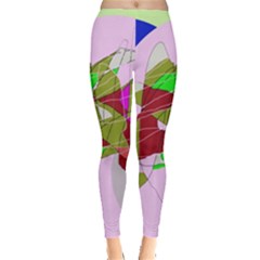 Flora Abstraction Leggings  by Valentinaart