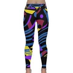 Optimistic Abstraction Yoga Leggings by Valentinaart