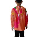 Orange abstraction Hooded Wind Breaker (Kids) View2