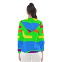 Rainbow abstraction Hooded Wind Breaker (Women) View2