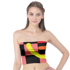 Multicolor Abstraction Tube Top by Valentinaart