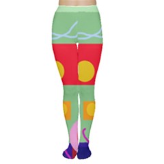 Optimistic Abstraction Women s Tights by Valentinaart