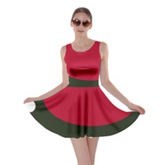 Red, Black And White Abstraction Skater Dress by Valentinaart
