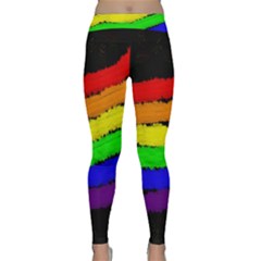 Rainbow Yoga Leggings by Valentinaart