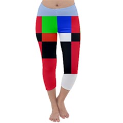 Colorful Abstraction Capri Winter Leggings  by Valentinaart