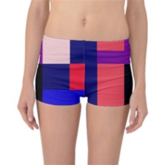 Colorful Abstraction Reversible Boyleg Bikini Bottoms by Valentinaart