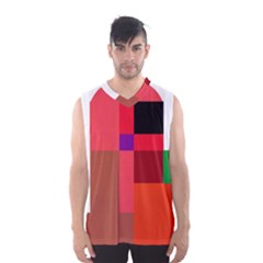 Colorful Abstraction Men s Basketball Tank Top by Valentinaart