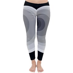 Gray Abstraction Winter Leggings  by Valentinaart
