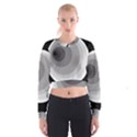 Gray abstraction Women s Cropped Sweatshirt View1