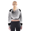 Gray abstraction Women s Cropped Sweatshirt View2