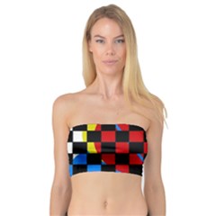 Colorful Abstraction Bandeau Top by Valentinaart