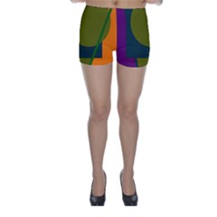 Geometric Abstraction Skinny Shorts by Valentinaart