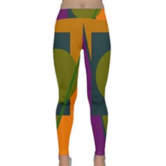 Geometric Abstraction Yoga Leggings by Valentinaart