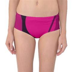 Decorative Geometric Design Mid-waist Bikini Bottoms by Valentinaart