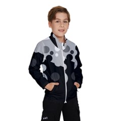 Gray Decorative Dots Wind Breaker (kids) by Valentinaart