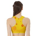 Abstract sun Sports Bra with Border View2