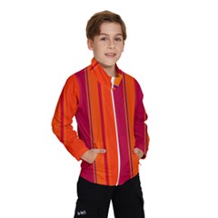 Orange Lines Wind Breaker (kids) by Valentinaart