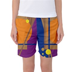 Decorative Abstract Design Women s Basketball Shorts by Valentinaart