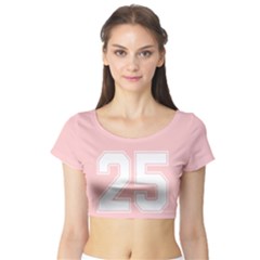 25 Short Sleeve Crop Top (tight Fit) by Wanni