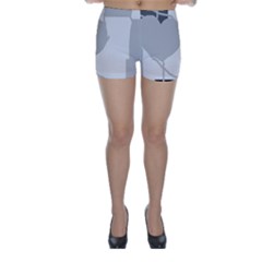 Gray Hart Skinny Shorts by Valentinaart