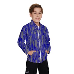 Plue Decorative Pattern  Wind Breaker (kids) by Valentinaart