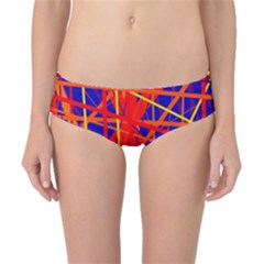 Orange And Blue Pattern Classic Bikini Bottoms by Valentinaart