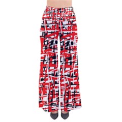 Red, White And Black Pattern Pants by Valentinaart