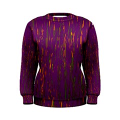 Purple Pattern Women s Sweatshirt by Valentinaart