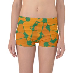 Orange Shapes                                                                                        Boyleg Bikini Bottoms by LalyLauraFLM